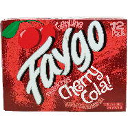 Faygo  cherry cola soda, 12-fl. oz. cans 12pk