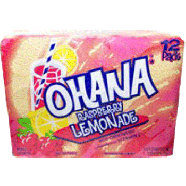 Faygo Ohana raspberry lemonade flavored beverage, 12-fl. oz. cans 12pk