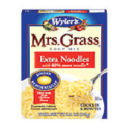 Wyler's Mrs. Grass Soup Mix Extra Noodles 2 Ct 6.21oz