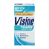 Visine Tears Lubricant Eye Drops Dry Eye Relief Natural Tears For0.5oz