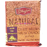 Billington's  light brown sugar, muscovado 16oz