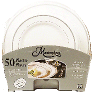 Masterpiece  plastic platers, 25 x 7.5-inch and 25 x 10.25-inch 50ct