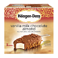 Haagen-Dazs Ice Cream Bars Vanilla & Almonds 3-ct