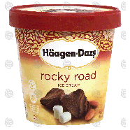 Haagen-Dazs  rocky road, chocolate ice cream with marshmallow 14-fl oz