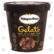 Haagen-Dazs Gelato dark chocolate chip italian style frozen de14-fl oz
