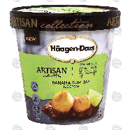 Haagen-Dazs Artisan Collection banana rum jam ice cream 14-fl oz
