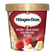 Haagen-Dazs Ice Cream White Chocolate Raspberry Truffle 14-fl oz
