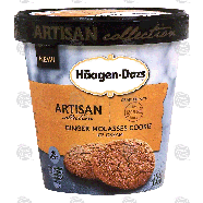 Haagen-Dazs Artisan Collection ginger molasses cookie ice crea14-fl oz