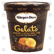 Haagen-Dazs Gelato caramelized banana chip italian style froze14-fl oz