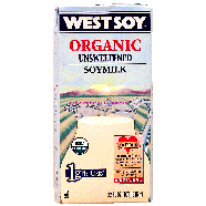 West Soy  organic unsweeted soymilk 32fl oz
