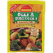 Sunbird  beef & broccoli authentic oriental seasoning dry mix 1oz
