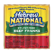 Hebrew National  97% fat free beef franks, 7 ct 11oz