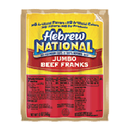 Hebrew National Franks Jumbo Beef 4 Ct 12oz