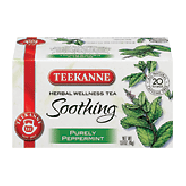Teekanne Soothing purely peppermint herbal wellness tea, caffein1.59oz