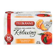 Teekanne Relaxing mandarin breeze herbal wellness tea, caffeine 1.41oz