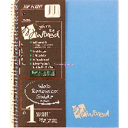 Top Flight Wired 1 subject notebook, 100 sheets, college ruled, 11 1ct