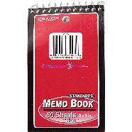 Top Flight Standards memo book, 60 sheets, 3 x 5 in. 1ct