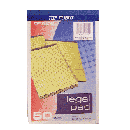 Top Flight  legal pad, 5 x 8in, 50 sheets 1ct