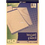 Top Flight  legal pad, white, 8 1/2 x 11 3/4 inch, 50-sheets 1ct