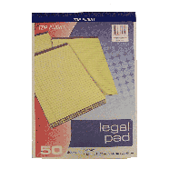 Top Flight  legal pad, 8.5in x 11.75in, 50 sheets 1ct