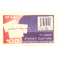Top Flight  ruled index cards, 3 x 5 in  100ct