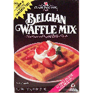 Classique Fare  belgium waffle mix, made from an original belgian 16oz