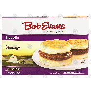 Bob Evans  sausage biscuits, snack size, 6-count, microwavable 12-oz