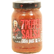 Guy Fieri Burn Baby Burn 7 pepper salsa, hot 16oz