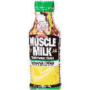 Muscle Milk  banana creme nutritional shake, refrigerate after 14fl oz