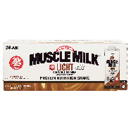 Muscle Milk Genuine light protein nutrition shake, 8.25-fl. oz., c24pk
