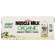 Muscle Milk Genuine organic vanilla flavor protein shake, 11-fl. o12pk