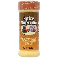 Spice Supreme  popcorn salt, imitation butter flavor 8oz