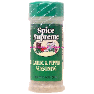 Spice Supreme  garlic & pepper seasoning 5.25oz