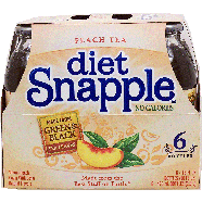 Snapple  diet peach tea, made from green & black tea leaves, 16-fl.6pk