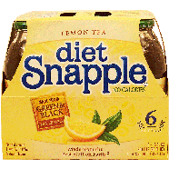 Snapple  diet lemon flavor tea, made from green & black tea leaves,6pk
