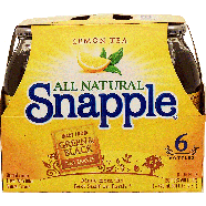 Snapple All Natural lemon tea made from green & black tea leaves, 16pk