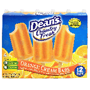 Dean's Country Fresh orange cream bars; vanilla lowfat cream w30-fl oz