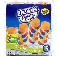 Dean's Country Fresh turbo tubes; orange sherbet, 12 pack 36-fl oz