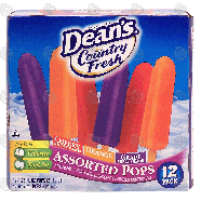 Dean's Country Fresh assorted pops; cherry, orange, grape, 12 21-fl oz