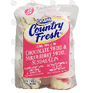 Dean's Country Fresh light ice cream, chocolate swirl & strawb36-fl oz