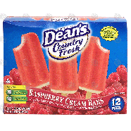 Dean's Country Fresh raspberry cream bars; vanilla lowfat ice 30-fl oz