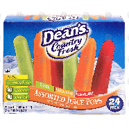 Dean's Country Fresh assorted juice pops made with real fruit 42-fl oz
