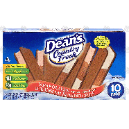 Dean's Country Fresh neapolitan ice cream sandwiches; vanilla,35-fl oz