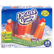 Dean's Country Fresh assorted cream pops; vanilla lowfat ice crea24-pk
