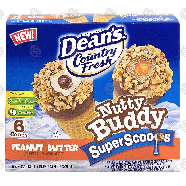 Dean's Country Fresh nutty buddy; super scoops; peanut butter,24-fl oz
