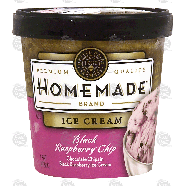 Homemade  black raspberry chip ice cream 1-pt