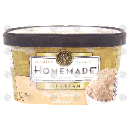 Homemade  dutch chocolate almond ice cream 1.5-qt
