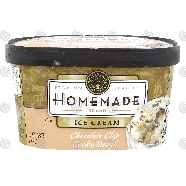 Homemade  chocolate chip cookie dough ice cream 1.5-qt