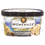 Homemade  sea salt caramel ice cream 1.5-qt