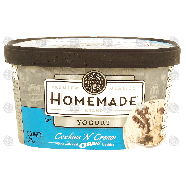 Homemade Oreo cookies 'n cream frozen yogurt 1.5-qt